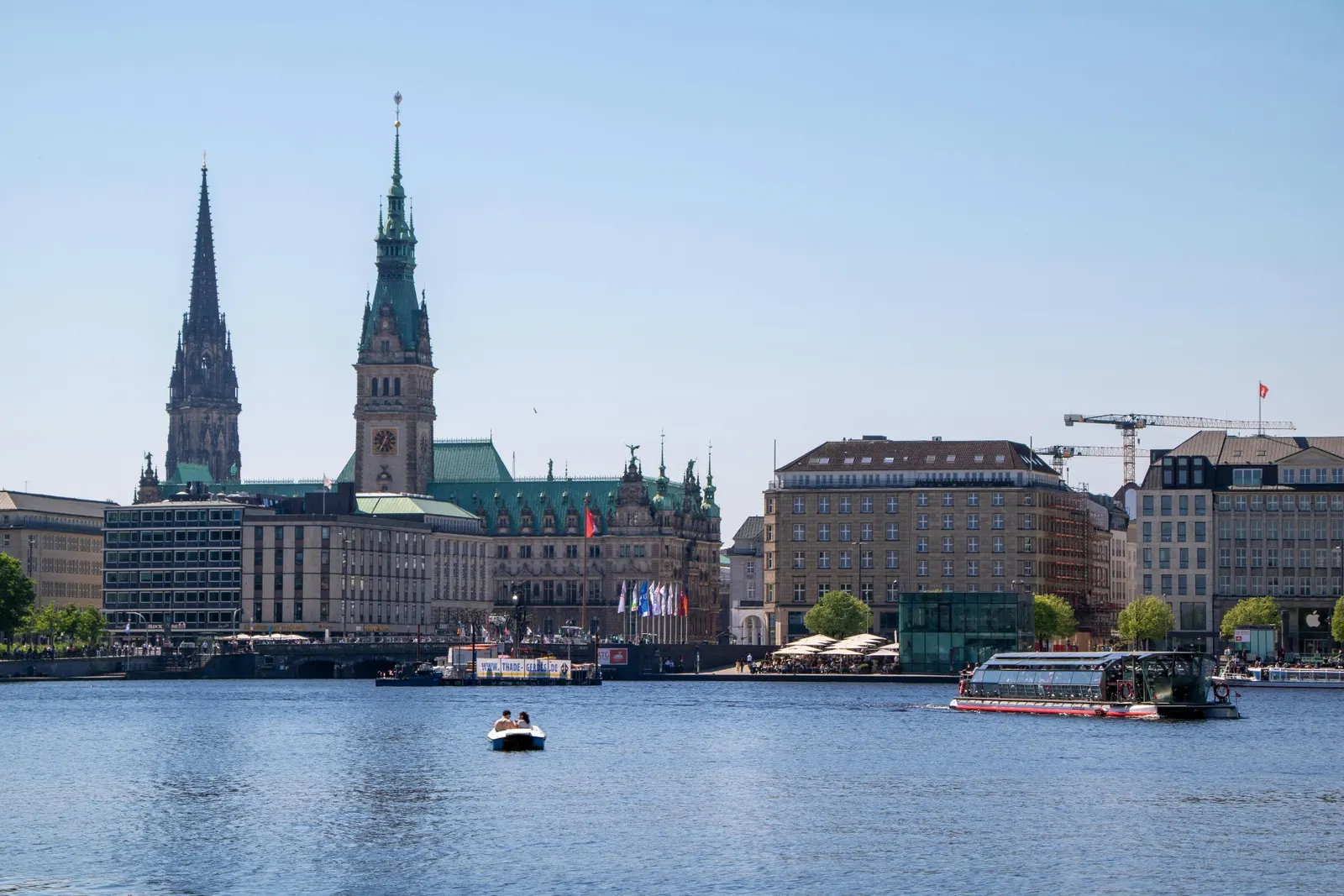Die Alster in Hamburg